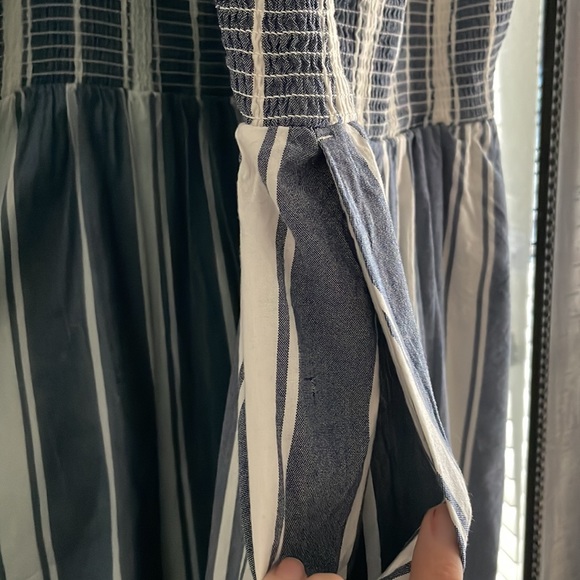 White and Blue Stripe Cami Small Old Navy Dress - Picture 8 of 8